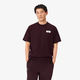 CAMISETA LACOSTE ULTRA DRY TENNIS HERITAGE BORDO 3