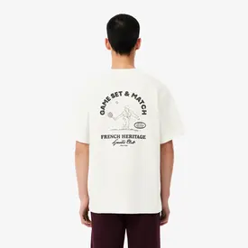 CAMISETA LACOSTE ULTRA DRY TENNIS HERITAGE OFF WHITE 4